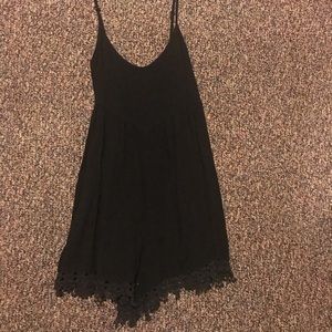 Black Volcom romper with lace